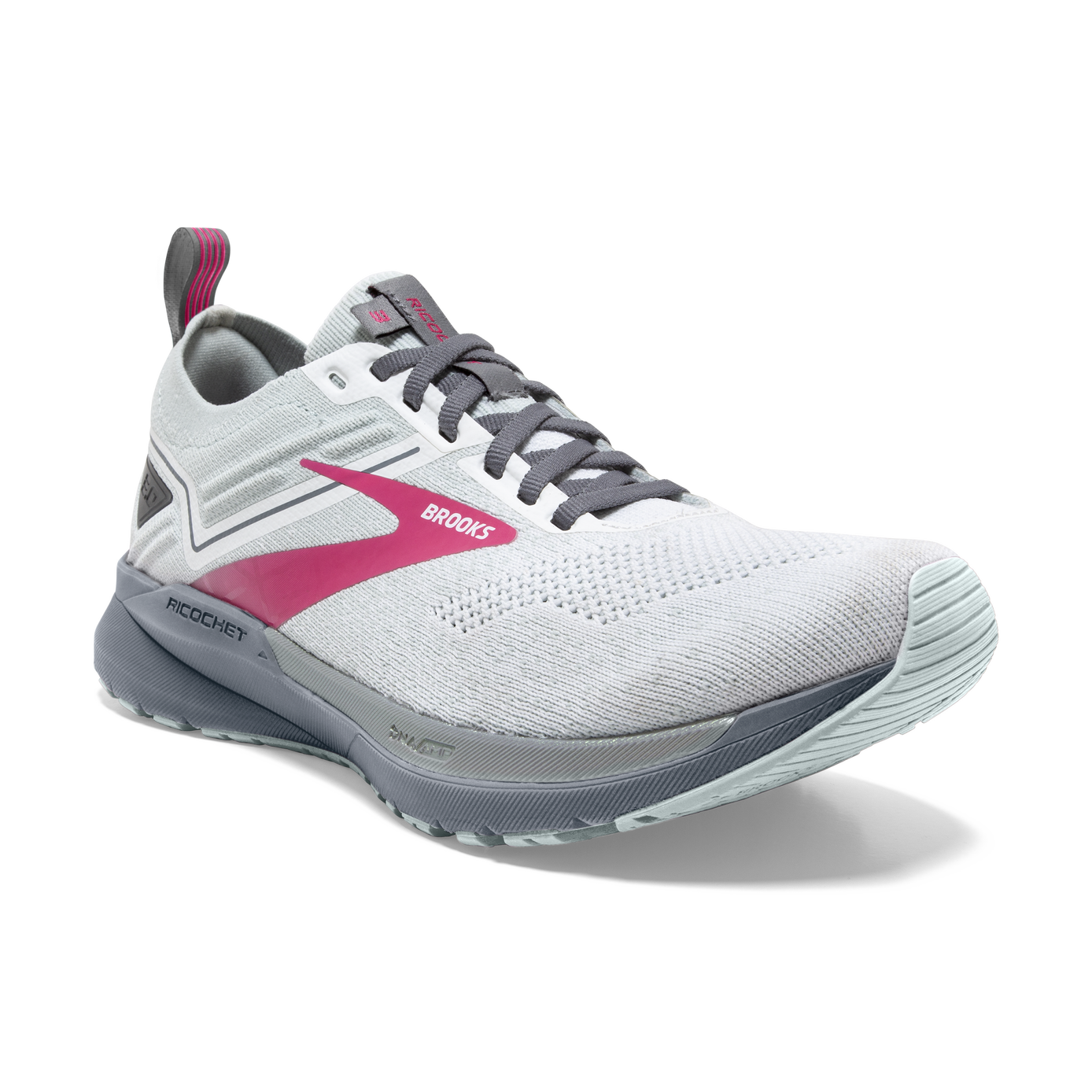Brooks Ricochet Black Grey Silver Women Running Training Shoes Sneaker 120282 1B 